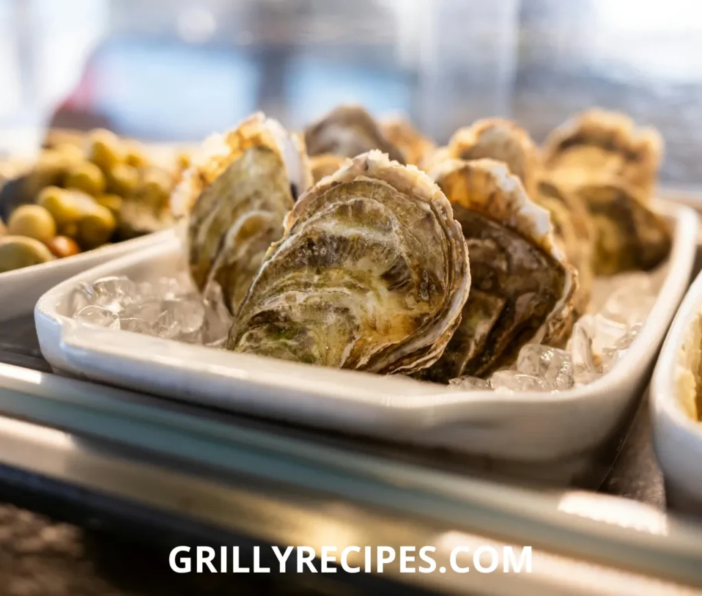 Freshly cooked scallops in shell, garnished with herbs and butter, served on a plate.